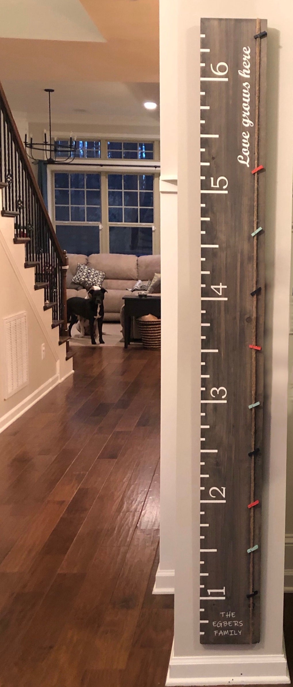Life-Sized Wood Growth Ruler