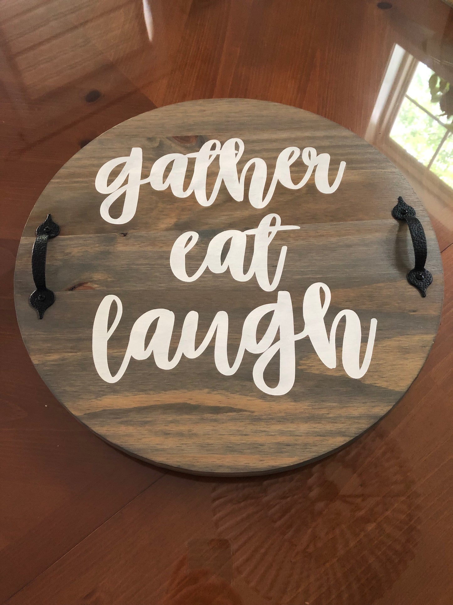 Gather Eat Laugh Lazy Susan