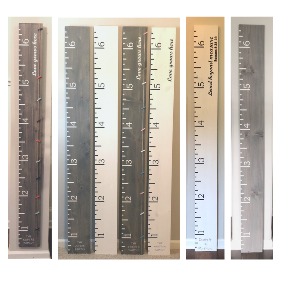 Life-Sized Wood Growth Ruler