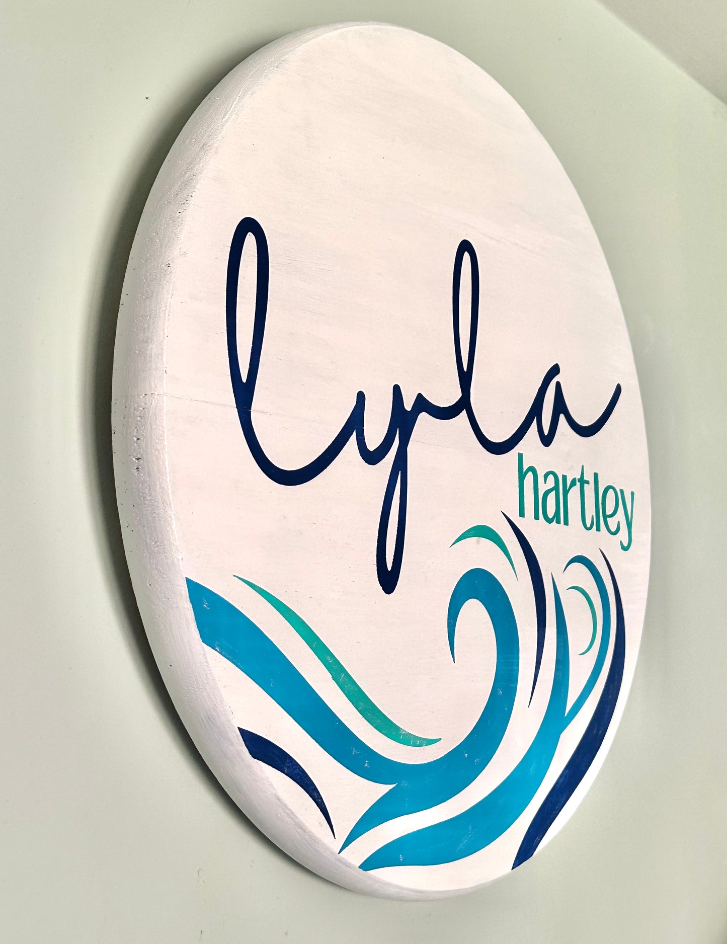 Personalized Beach Baby Girl Nursery Wood Sign