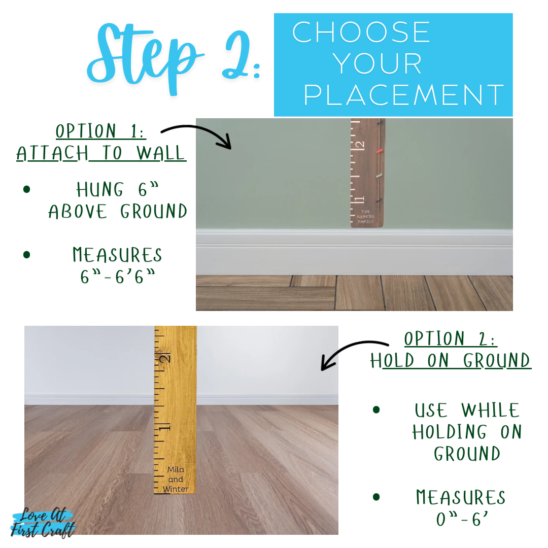 Life-Sized Wood Growth Ruler