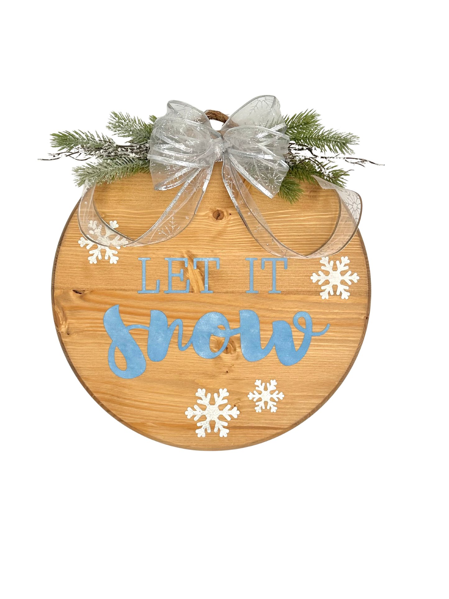 Craft Party Menu: Let It Snow Wood Sign