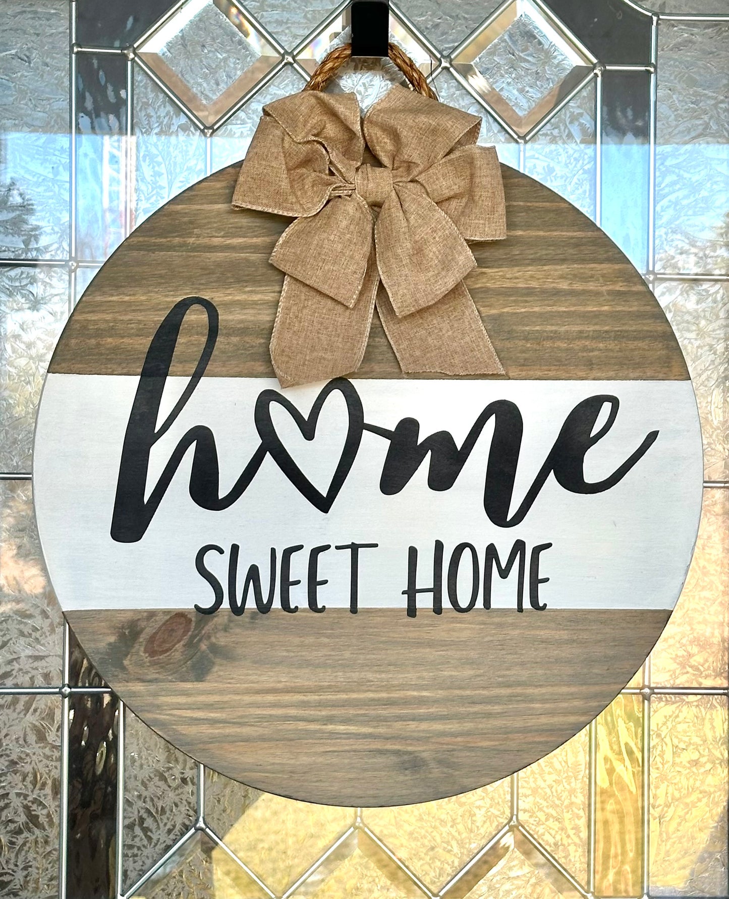 Craft Party Menu: Home Sweet Home Heart Wood Sign
