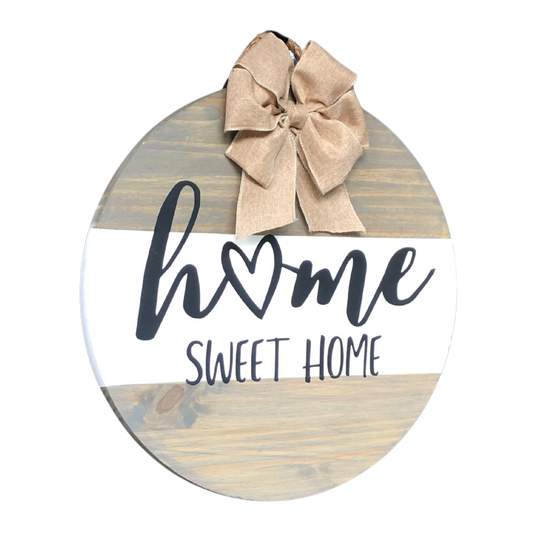 Craft Party Menu: Home Sweet Home Heart Wood Sign