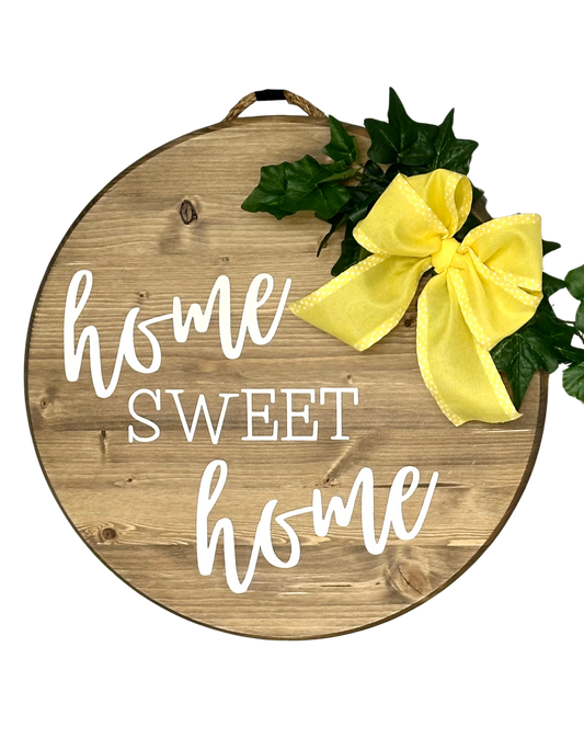 Craft Party Menu: Home Sweet Home Wood Sign