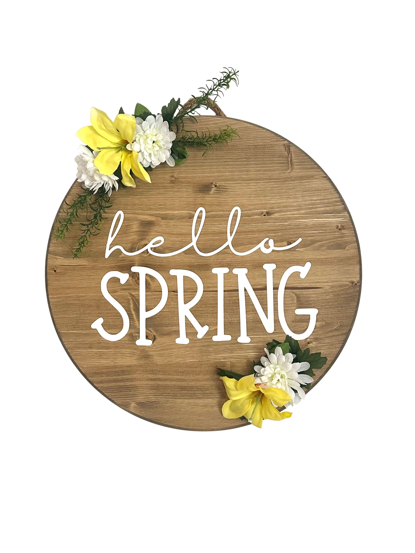 Craft Party Menu: Hello Spring Wood Sign