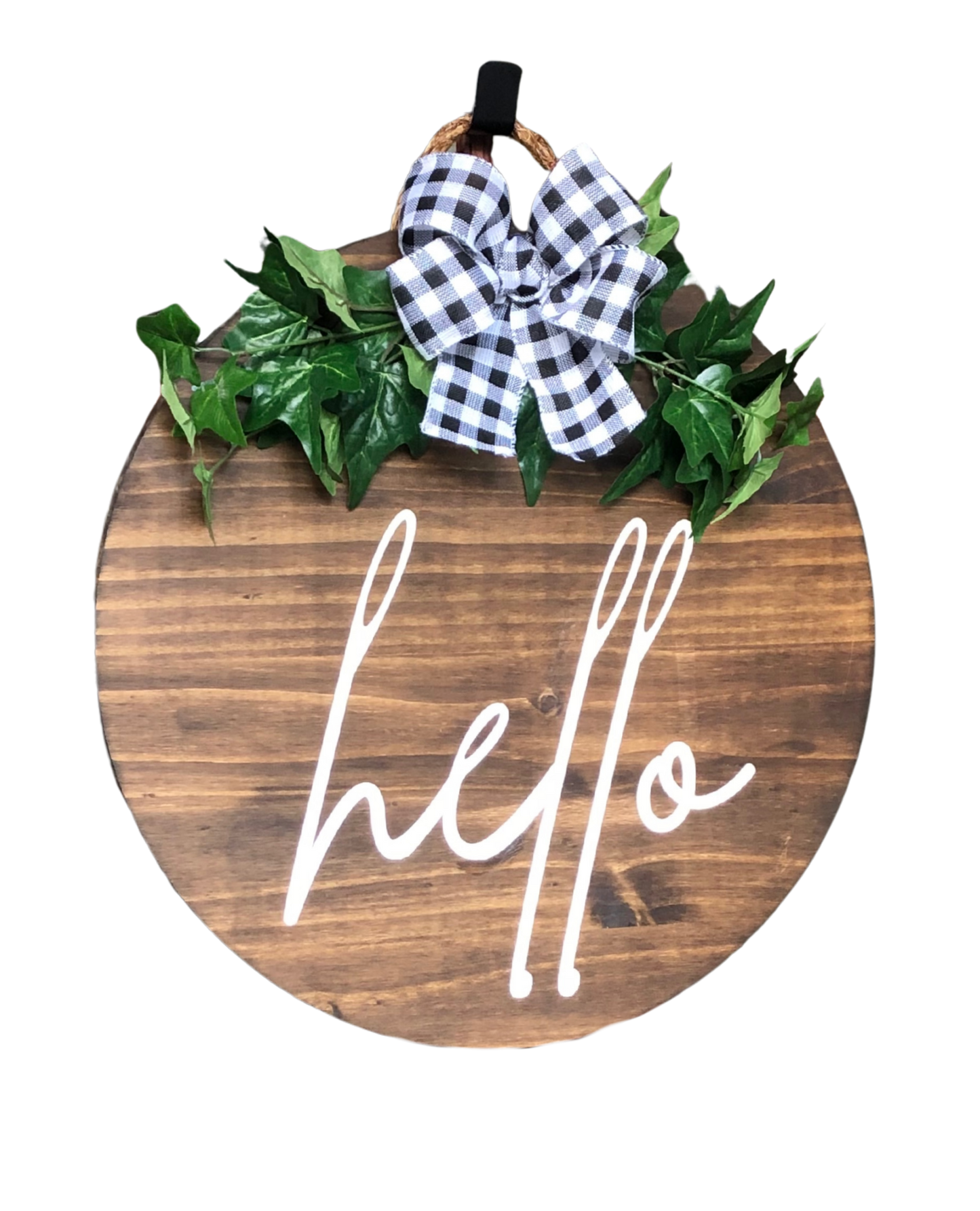 Craft Party Menu: Hello Wood Sign