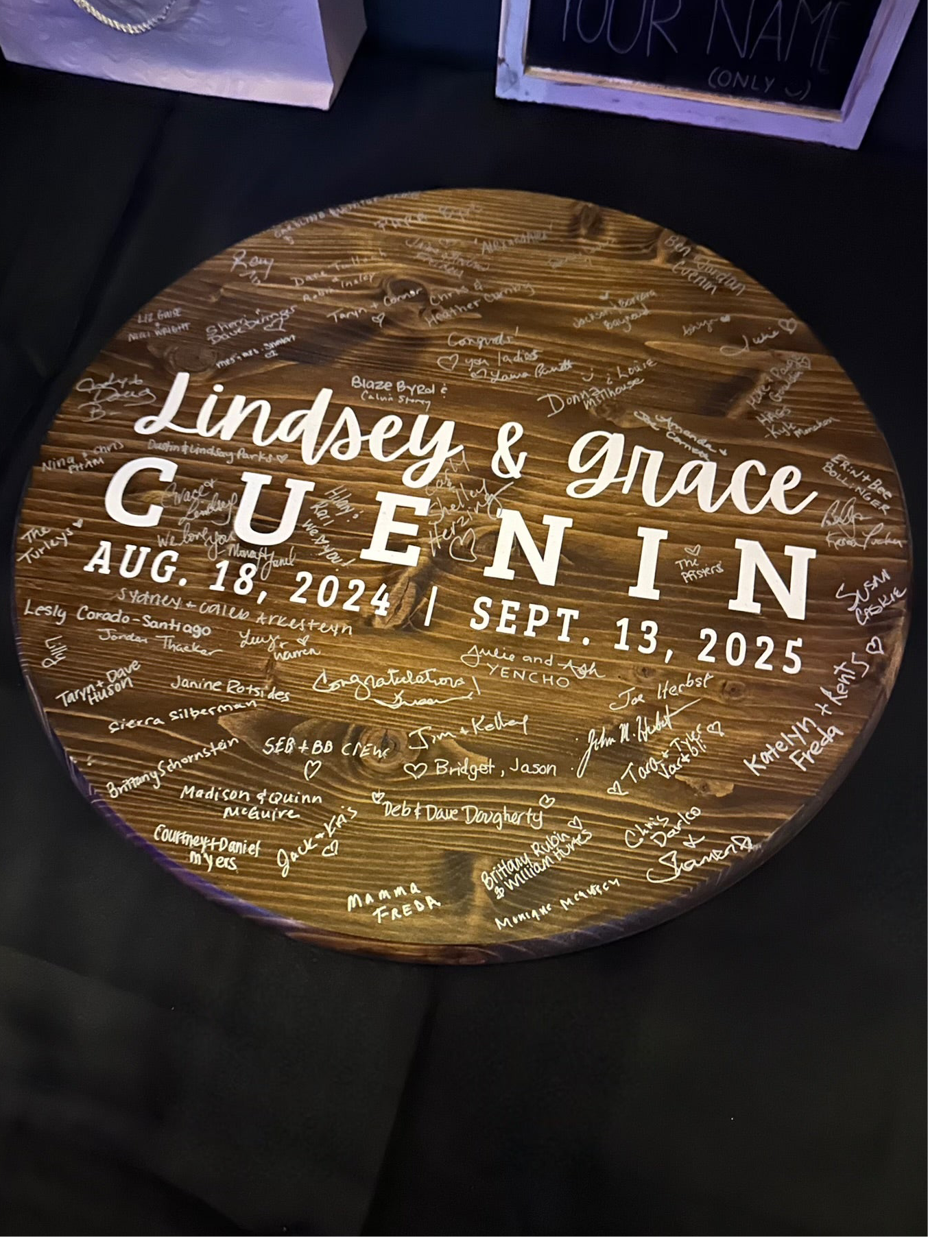 Personalized Wedding Guest Book Wood Sign