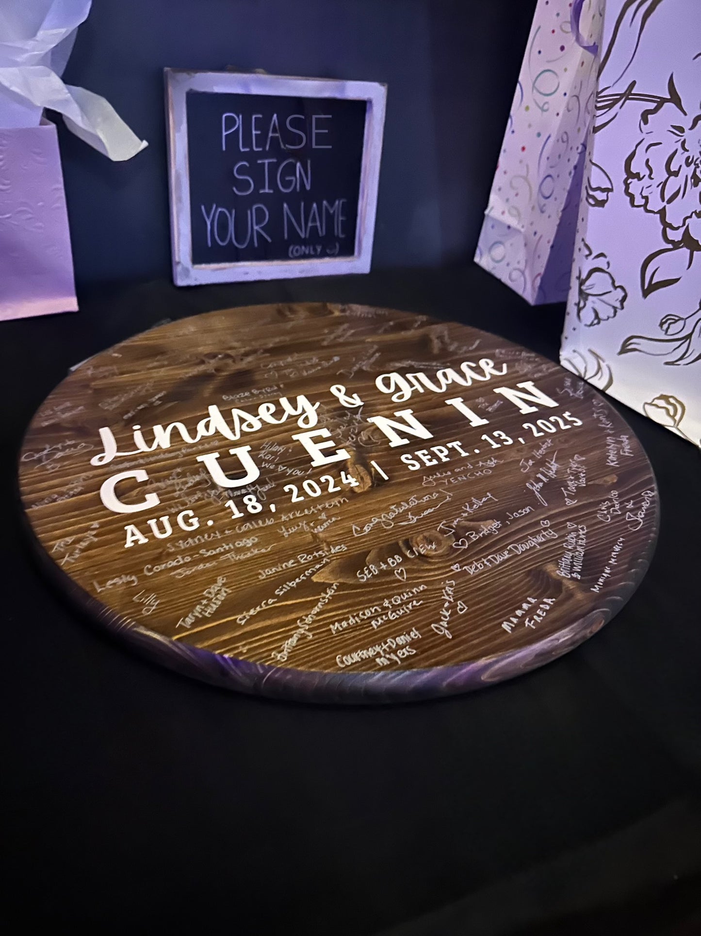 Personalized Wedding Guest Book Wood Sign