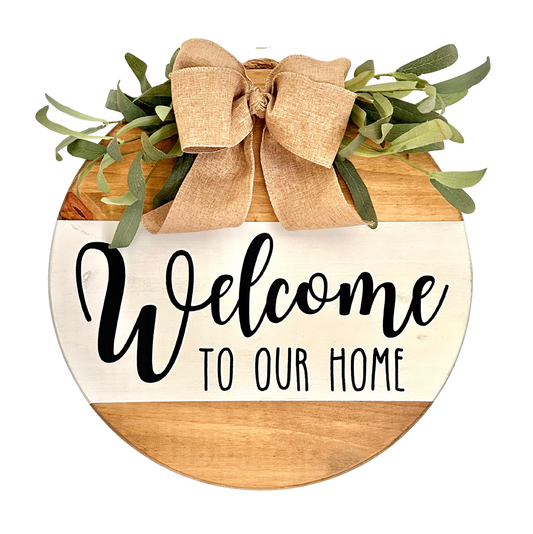 Craft Party Menu: Welcome To Our Home Wood Sign