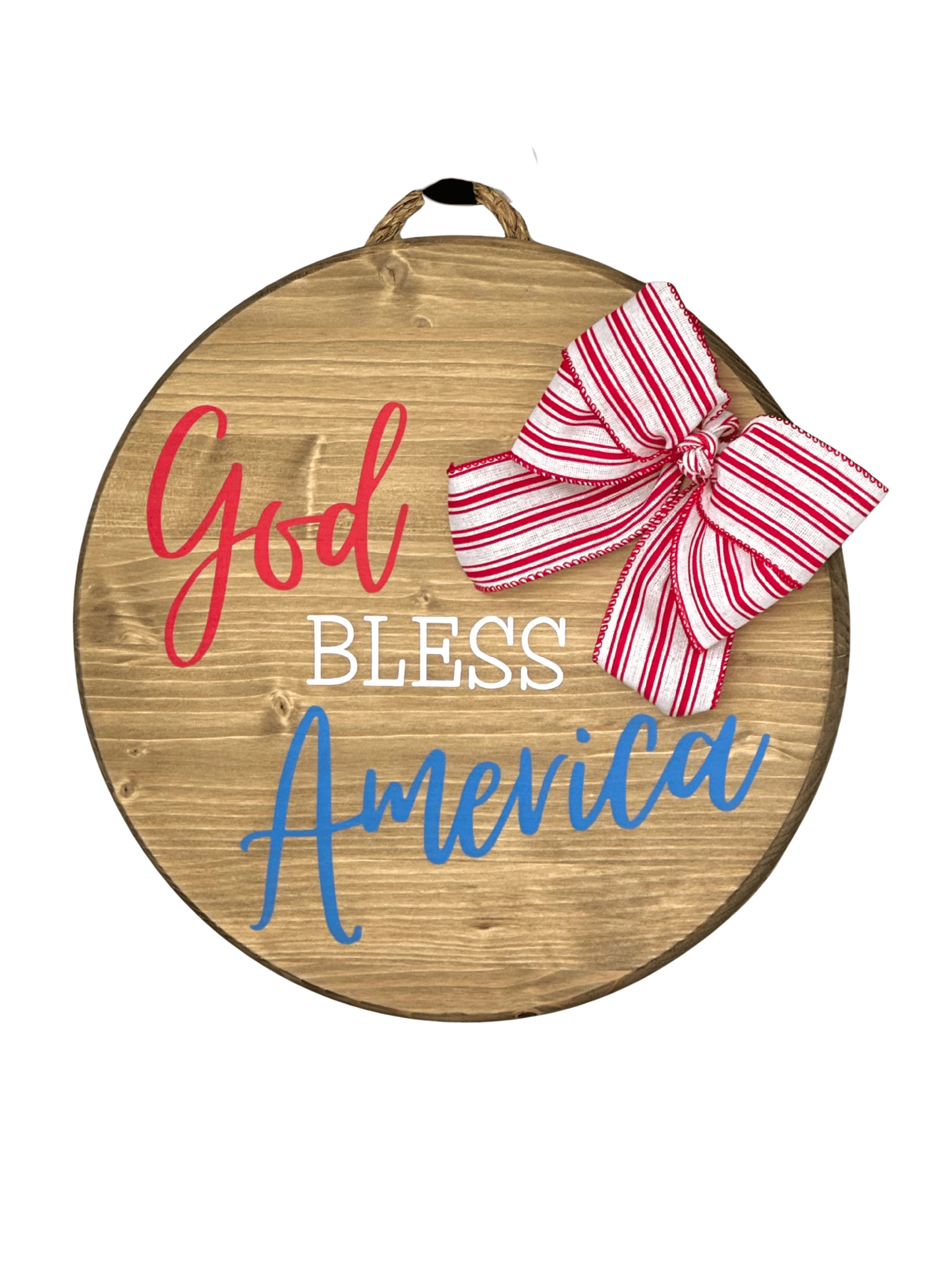 Craft Party Menu: God Bless America Wood Sign