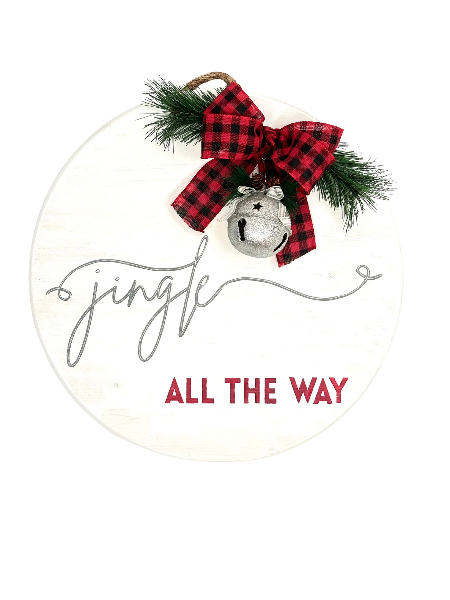 Craft Party Menu: Jingle All The Way Wood Sign