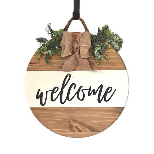 Craft Party Menu: Welcome Wood Sign